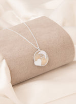 925 Sterling Silver Sun And Love Necklace