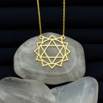 925 Sterling Silver Heart Chakra Necklace