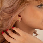 925 Sterling Silver Cat Moon Studs