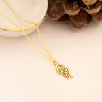 925 Sterling Silver Kazımalı Balık Necklace