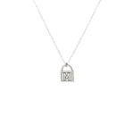 925 Sterling Silver Custom Padlock Necklace