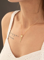 925 Sterling Silver Lotus Unalome New Necklace