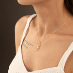 925 Sterling Silver Cat And Name Necklace