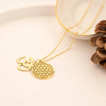 925 Sterling Silver Gold Heart Chakra Necklace