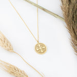 925 Sterling Silver Ic Xc Ni Ka Di̇sc Kazimali Haç Necklace