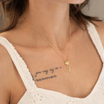 925 Sterling Silver Lotus Unalome New Necklace