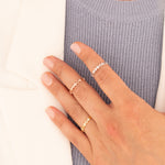 925 Sterling Silver Rhombus Diamond Ring