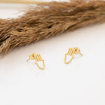 925 Sterling Silver Hamsa Studs 437