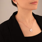 925 Sterling Silver Cracked Kintsugi Necklace