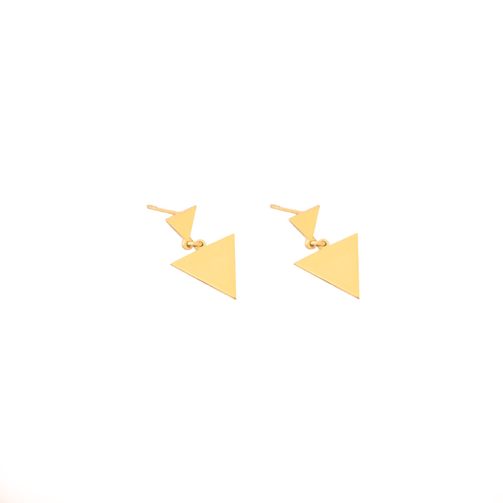 925 Sterling Silver Geometric Dangle Stud Earrings