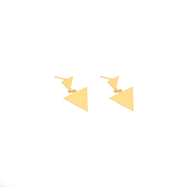 925 Sterling Silver Geometric Dangle Stud Earrings