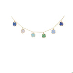 925 Sterling Silver Enamel Four Leaf Clover Necklace