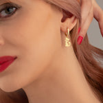 925 Sterling Silver Cat Earrings