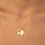 925 Sterling Silver Personalized Puzzle Necklace