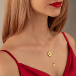 925 Sterling Silver Dangle Clover Necklace