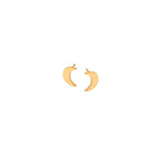 925 Sterling Silver Moon Studs