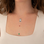 925 Sterling Silver Enamel Dog Necklace