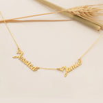 925 Sterling Silver Personalized Multiple Name Necklace