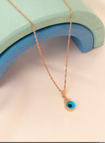 925 Sterling Silver Enamel Evil Eye Necklace