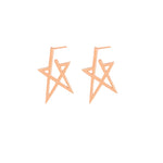 925 Sterling Silver Modern Star Earring