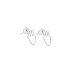 925 Sterling Silver Hamsa Studs 437