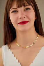 925 Sterling Silver Sequin Necklace