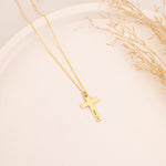 925 Sterling Silver Cross With Prayer Necklace