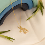 925 Sterling Silver Origami Unicorn Necklace