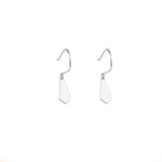 Tie Shape Silver Earrings