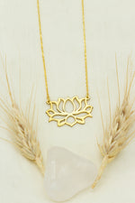 925 Sterling Silver Lotus Flower Necklace