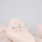 925 Sterling Silver Chandrila Star Line Ring
