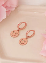 925 Sterling Silver Heart Eyes Earrings