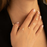 925 Sterling Silver Personalised Initial Name (Halley)