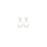 925 Sterling Silver Double Circle Hollow Earrings