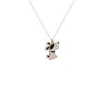 925 Sterling Silver Enamel Dog Necklace,