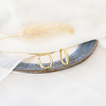 925 Sterling Silver Spiral Kemerli U Earrings