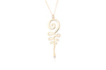 925 Sterling Silver Unalome Necklace With Stone