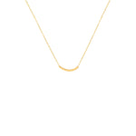 925 Sterling Silver Thin Arch Necklace