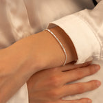 925 Sterling Silver Morse Code Bracelet