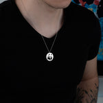 925 Sterling Silver Panda Silhouette Necklace