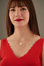 925 Sterling Silver Crab Origami Necklace