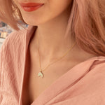 925 Sterling Silver Whale Tail Necklace Mother Of Pearl Embroidered