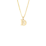 925 Sterling Silver Double Initial Necklace (Zi̇nci̇ri̇ Cs40005)