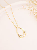 925 Sterling Silver Angel Wing Ring Holder Necklace