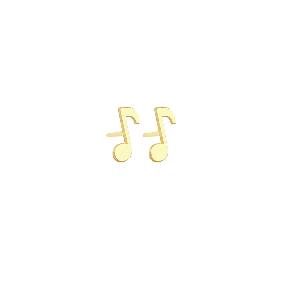 925 Sterling Silver Music Symbol Studs