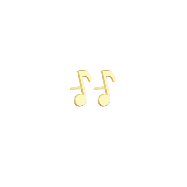 925 Sterling Silver Music Symbol Studs