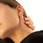 925 Sterling Silver Threader Chain Earrings