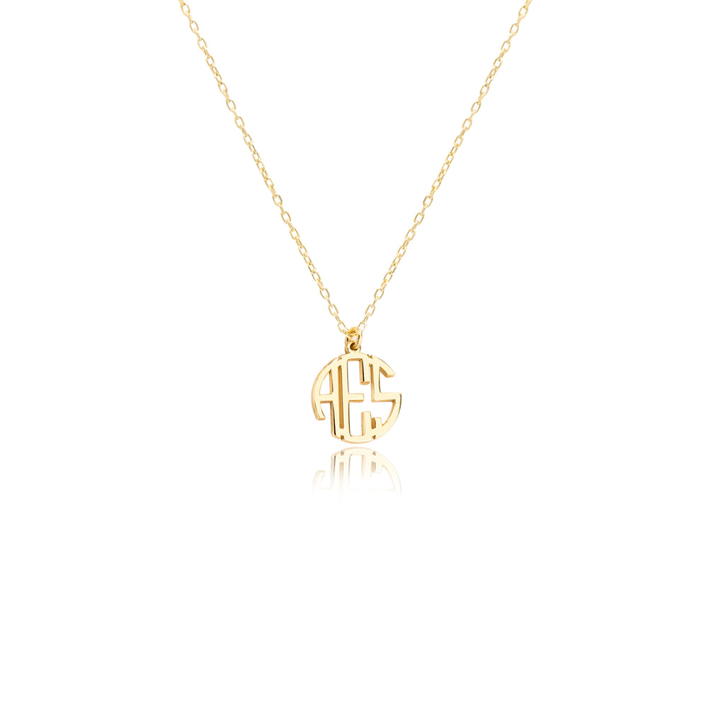 925 Sterling Silver Monogram Necklace