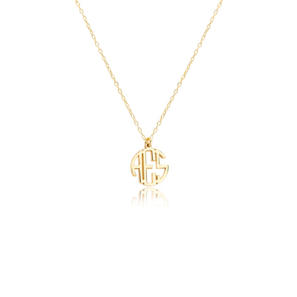 925 Sterling Silver Monogram Necklace