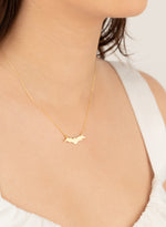 925 Sterling Silver Bat Necklace